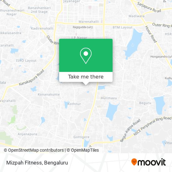 Mizpah Fitness map