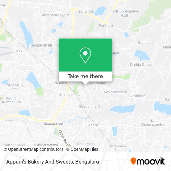 Appam's Bakery And Sweets map