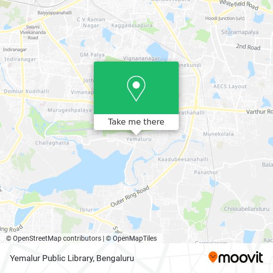 Yemalur Public Library map