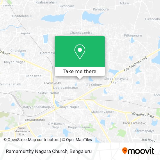 Ramamurthy Nagara Church map