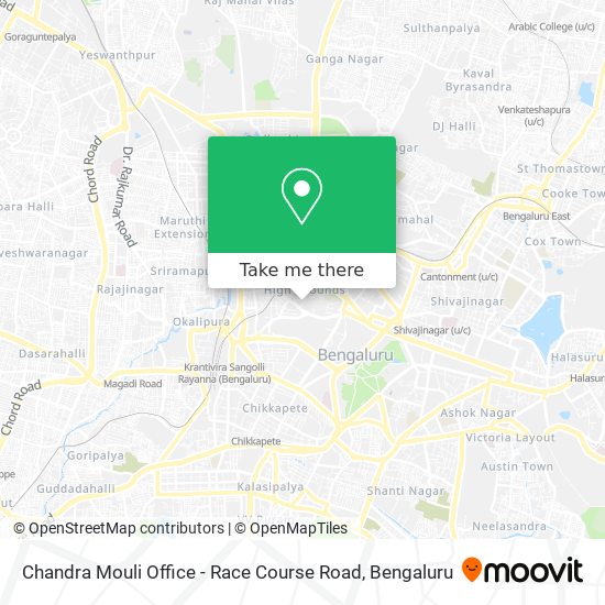 Chandra Mouli Office - Race Course Road map