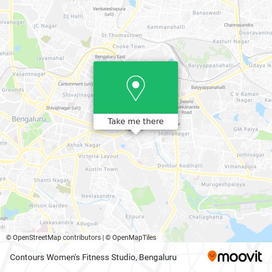 Contours Women's Fitness Studio map