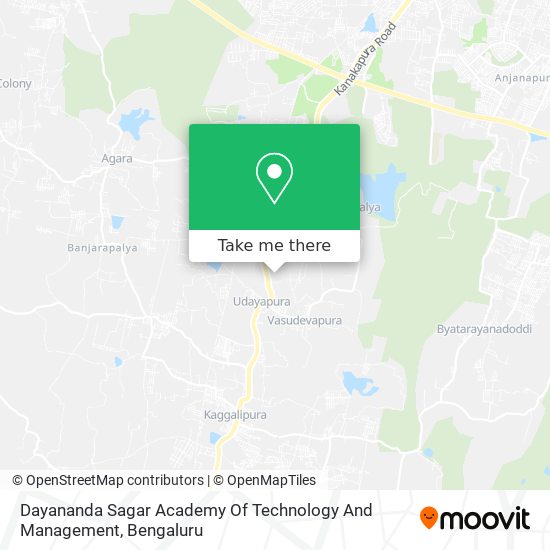 Dayananda Sagar Academy Of Technology And Management map
