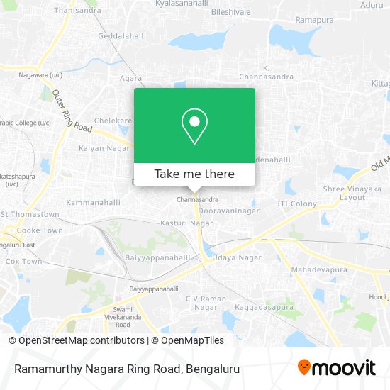 Ramamurthy Nagara Ring Road map