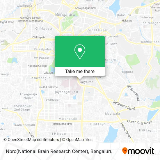 Nbrc(National Brain Research Center) map