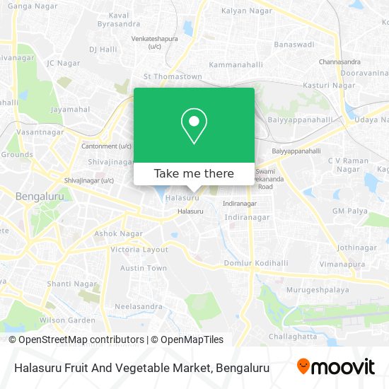 Halasuru Fruit And Vegetable Market map