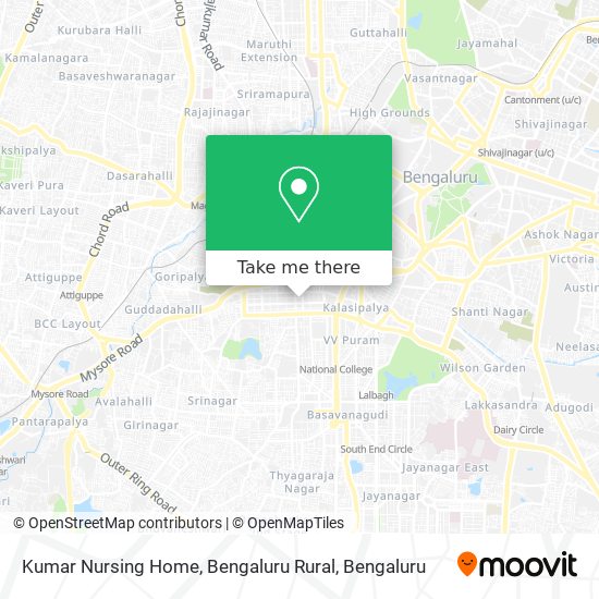 Kumar Nursing Home, Bengaluru Rural map
