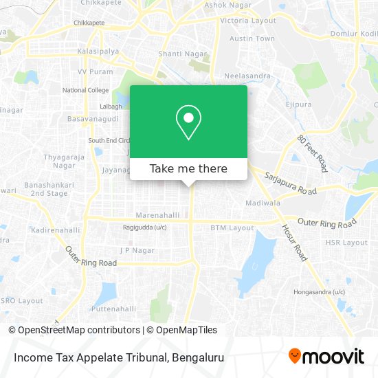 Income Tax Appelate Tribunal map