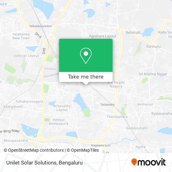 Unilet Solar Solutions map