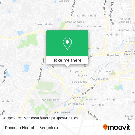 Dhanush Hospital map