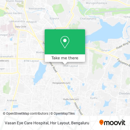 Vasan Eye Care Hospital, Hsr Layout map