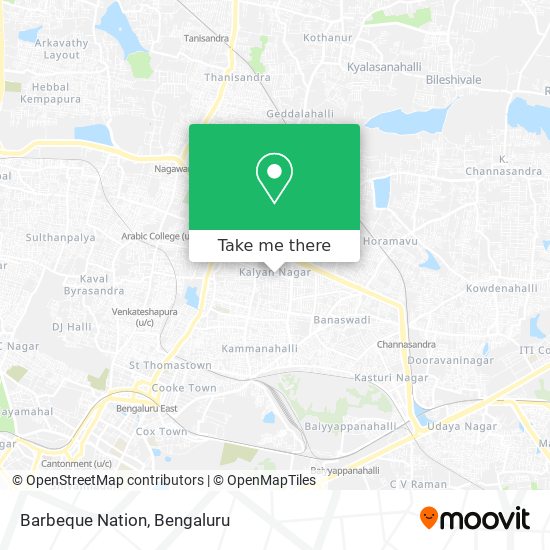 Barbeque Nation map