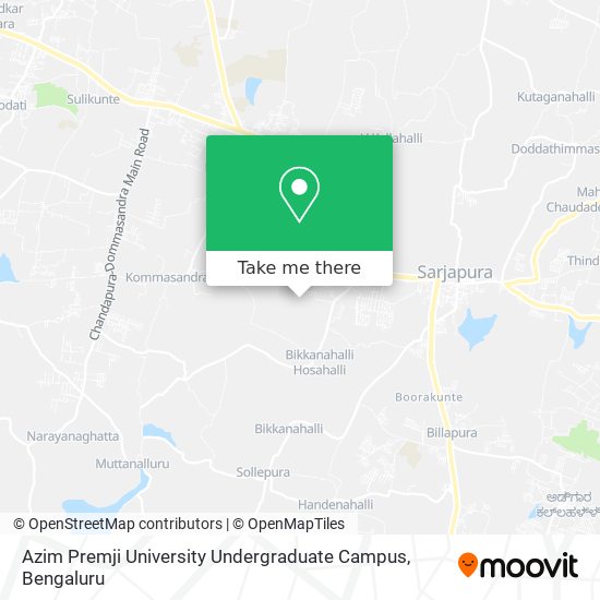 Azim Premji University Undergraduate Campus map