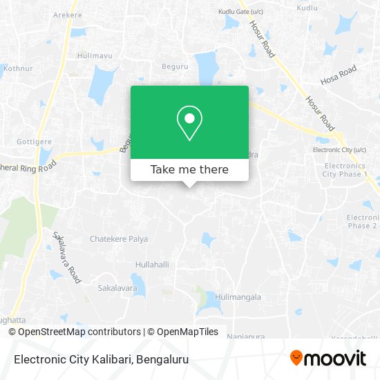 Electronic City Kalibari map