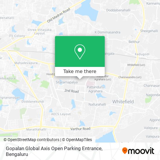 Gopalan Global Axis Open Parking Entrance map