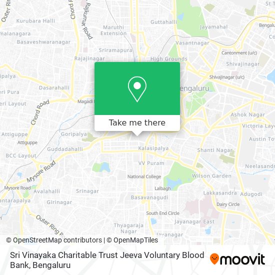 Sri Vinayaka Charitable Trust Jeeva Voluntary Blood Bank map