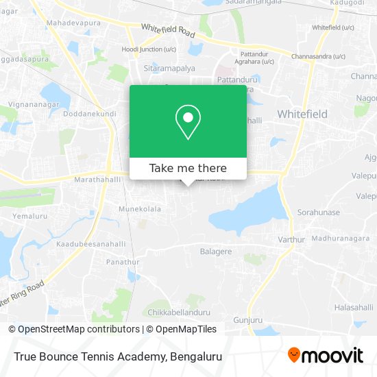 True Bounce Tennis Academy map