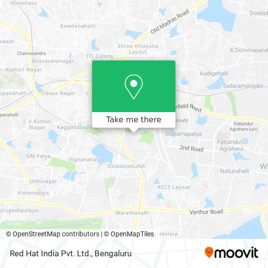 Red Hat India Pvt. Ltd. map