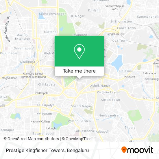 Prestige Kingfisher Towers map