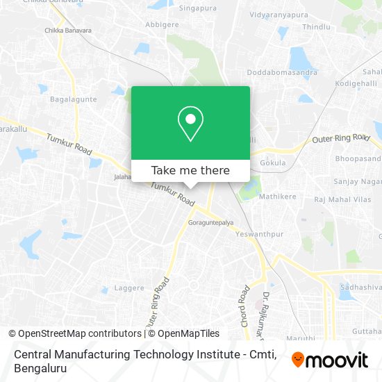 Central Manufacturing Technology Institute - Cmti map