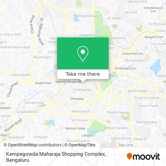 Kempegowda Maharaja Shopping Complex map