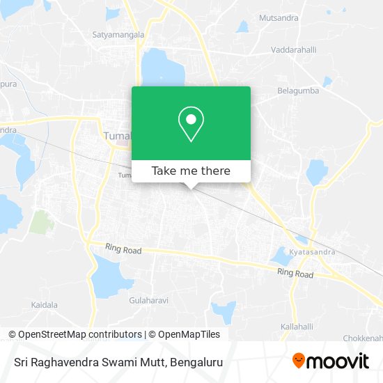 Sri Raghavendra Swami Mutt map