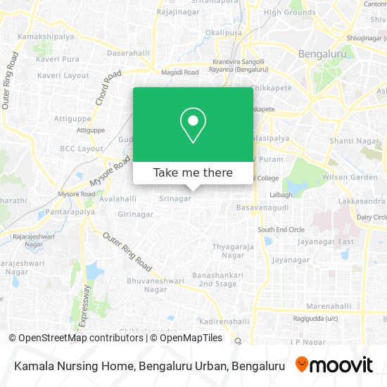 Kamala Nursing Home, Bengaluru Urban map