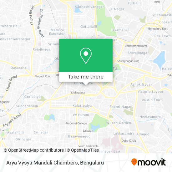 Arya Vysya Mandali Chambers map