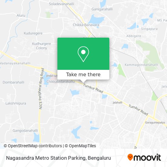 Nagasandra Metro Station Parking map