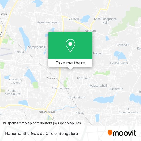 Hanumantha Gowda Circle map