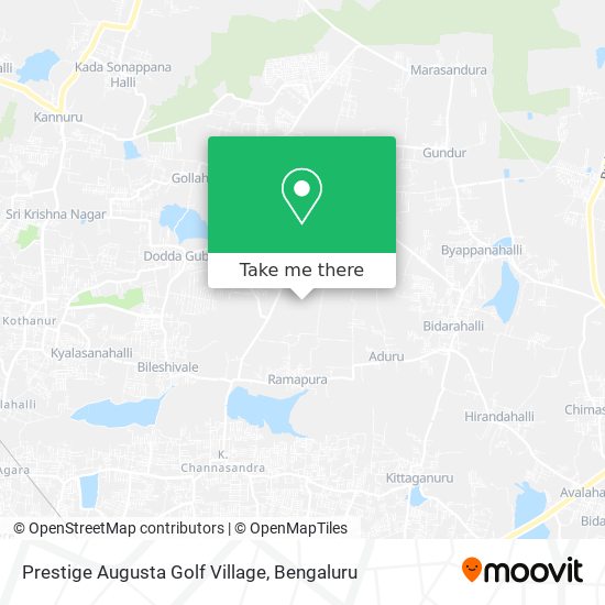Prestige Augusta Golf Village map