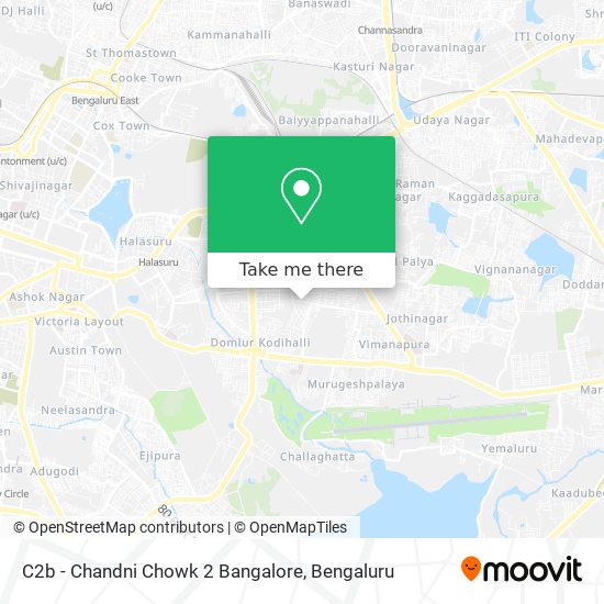 C2b - Chandni Chowk 2 Bangalore map