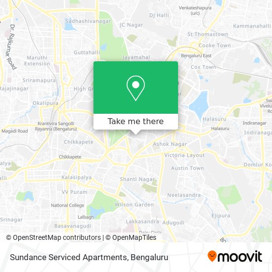 Sundance Serviced Apartments map