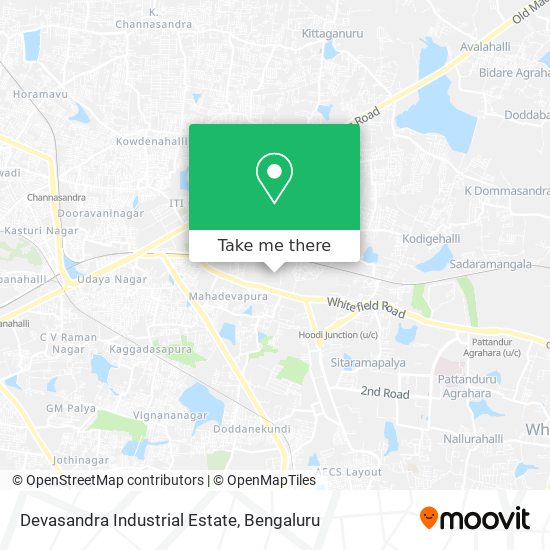 Devasandra Industrial Estate map