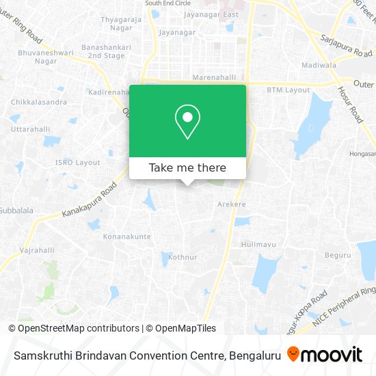 Samskruthi Brindavan Convention Centre map