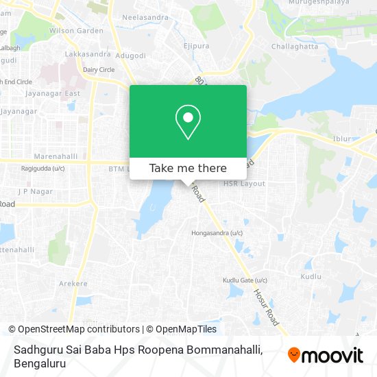 Sadhguru Sai Baba Hps Roopena Bommanahalli map