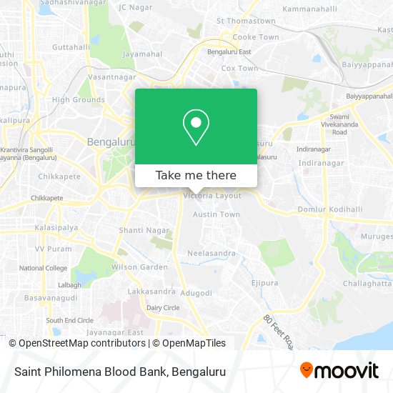 Saint Philomena Blood Bank map