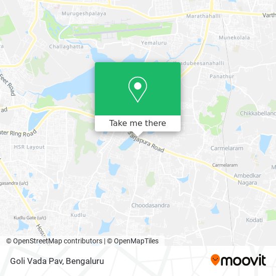 Goli Vada Pav map