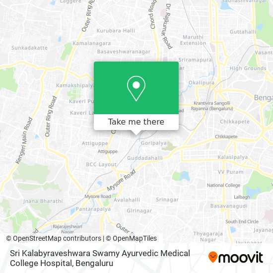 Sri Kalabyraveshwara Swamy Ayurvedic Medical College Hospital map