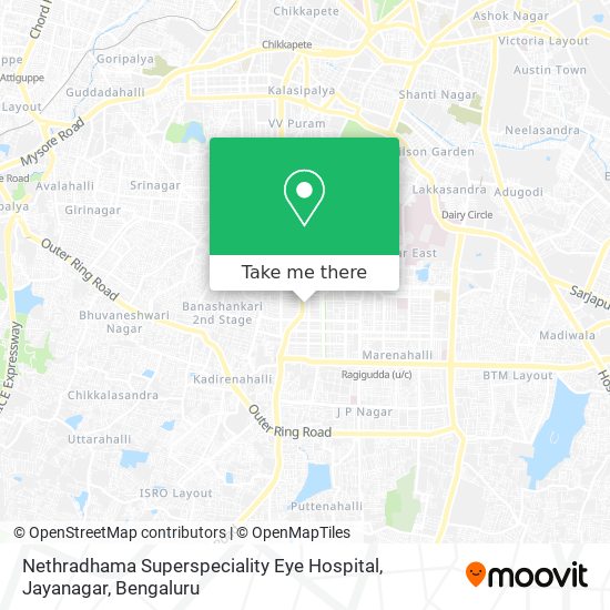 Nethradhama Superspeciality Eye Hospital, Jayanagar map
