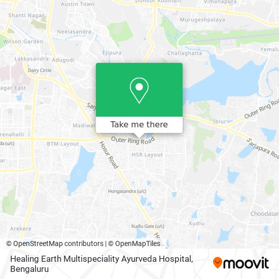 Healing Earth Multispeciality Ayurveda Hospital map
