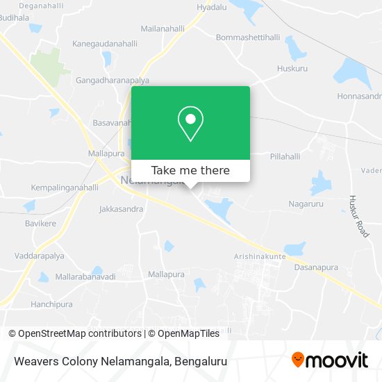 Weavers Colony Nelamangala map