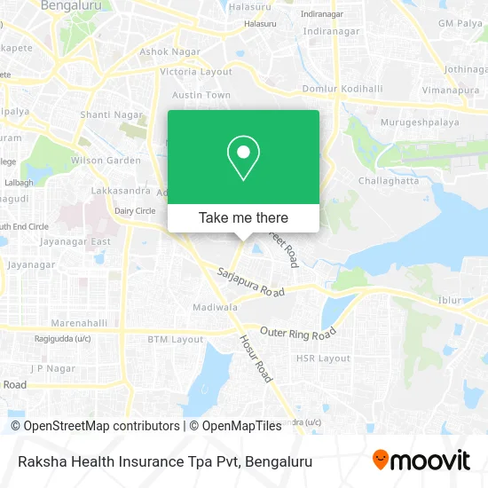 Raksha Health Insurance Tpa Pvt map