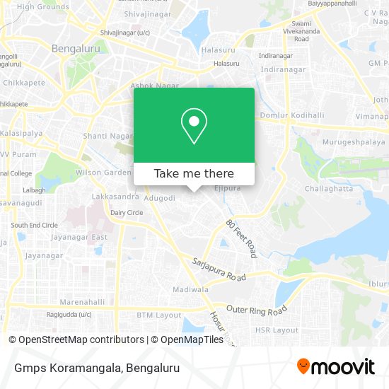 Gmps Koramangala map