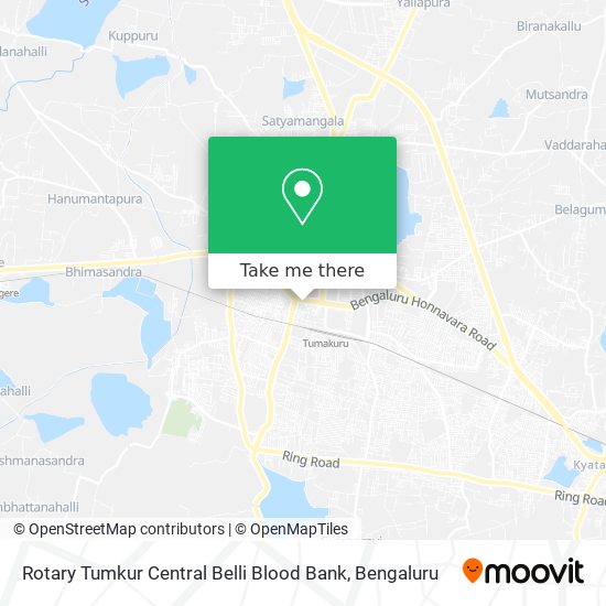 Rotary Tumkur Central Belli Blood Bank map