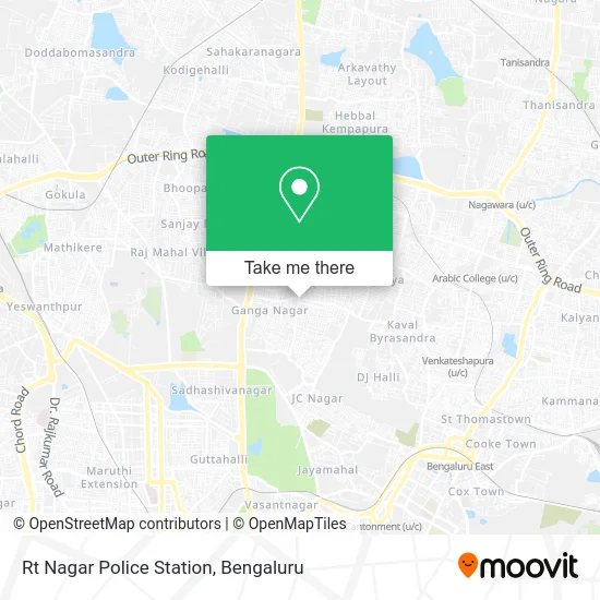 Rt Nagar Police Station map