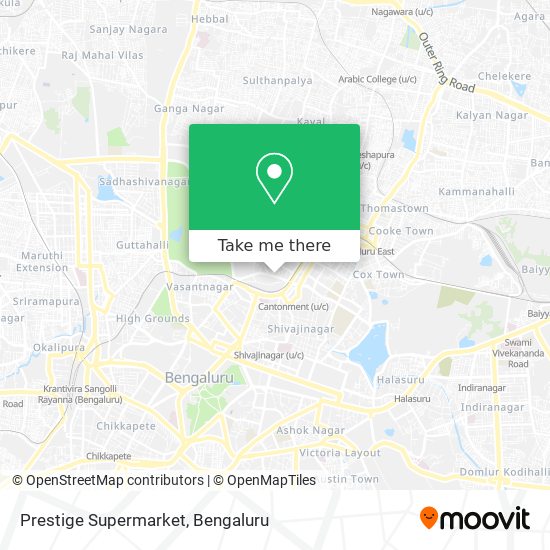 Prestige Supermarket map