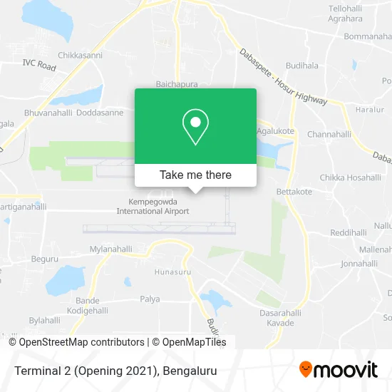 Terminal 2 (Opening 2021) map