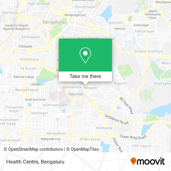Health Centre map