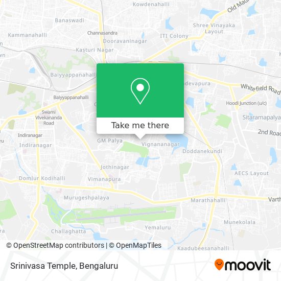 Srinivasa Temple map